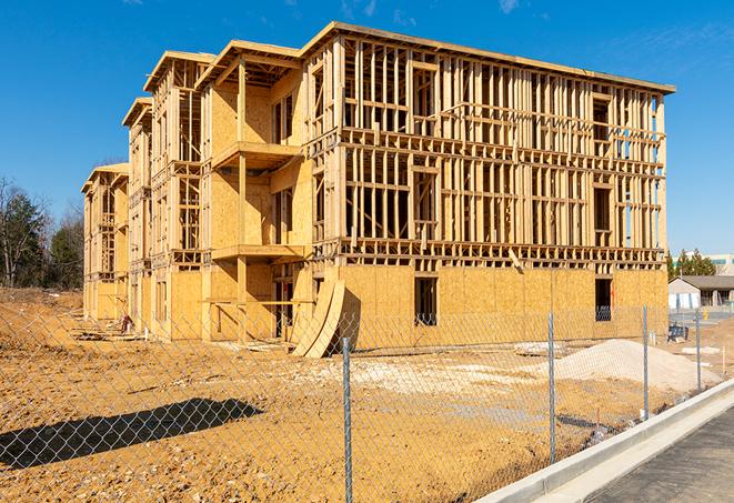 a long-lasting temporary fence helping to keep construction zones safe in North Hills, CA